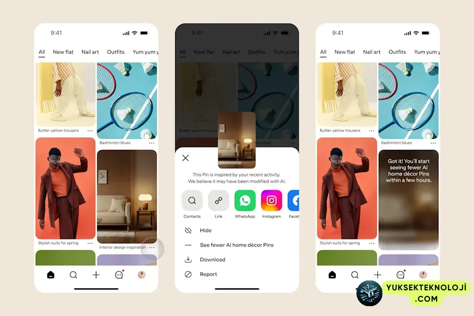 Pinterest’te Yapay Zeka Üretimi İçerikler Artık Etiketlenecek